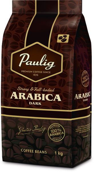 Paulig Arabica Dark 1kg kavos pupelės